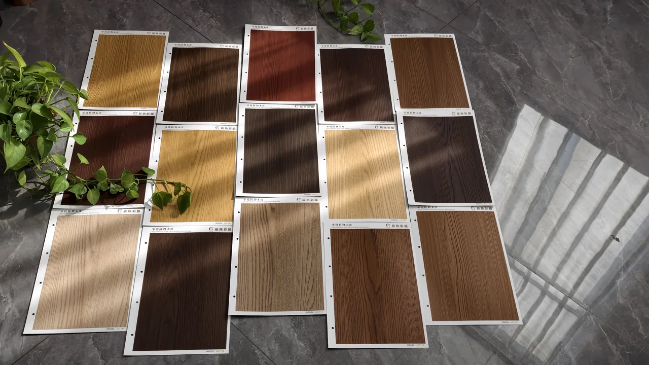 Supplied wood-look sample presentation